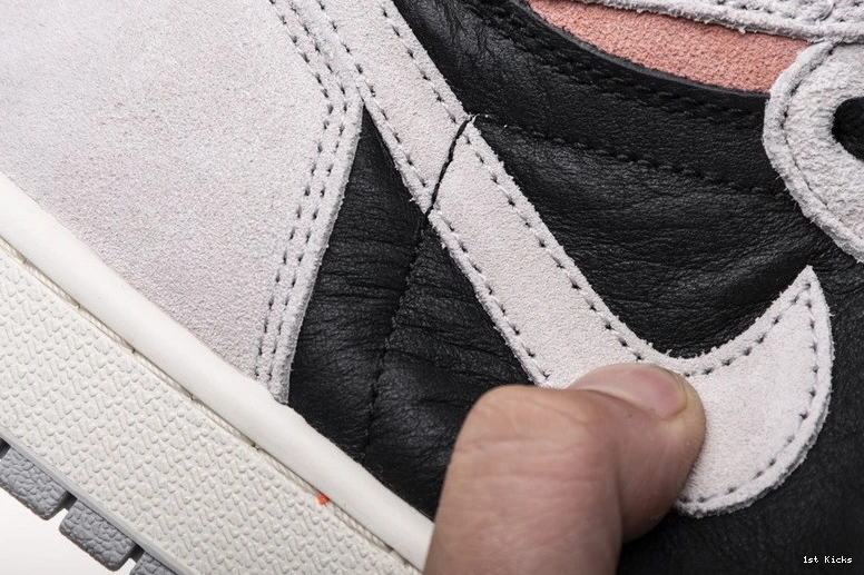 Grey Crimson 1 Black 555088-018 Air Jordan 1102